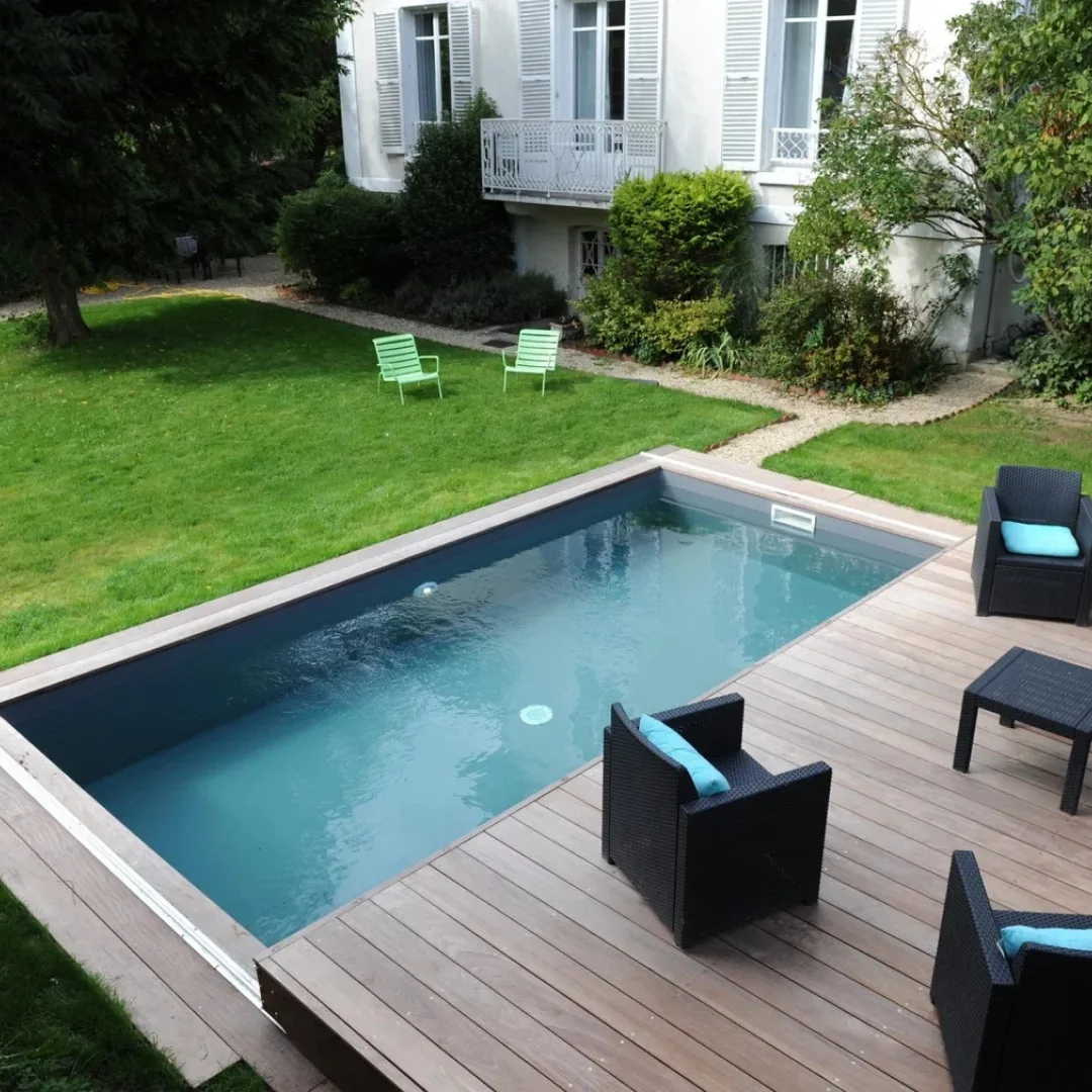 Раздвижная терраса для бассейна в Мурманске